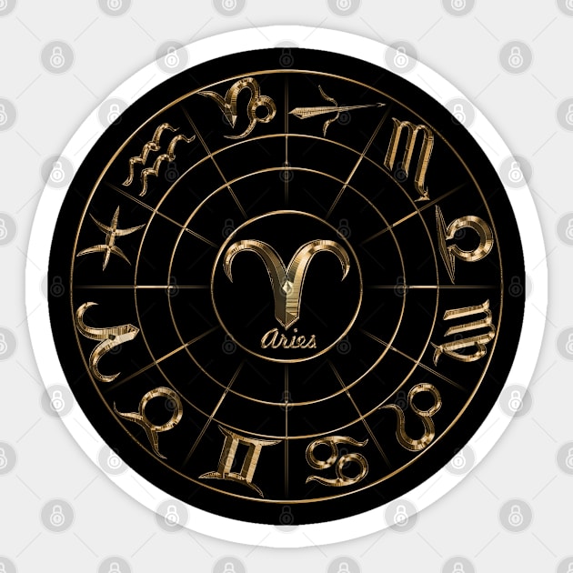 Aries gold edition - 12 zodiac in 1 Sticker by INDONESIA68